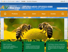 Tablet Screenshot of apiculturaboavista.com.br
